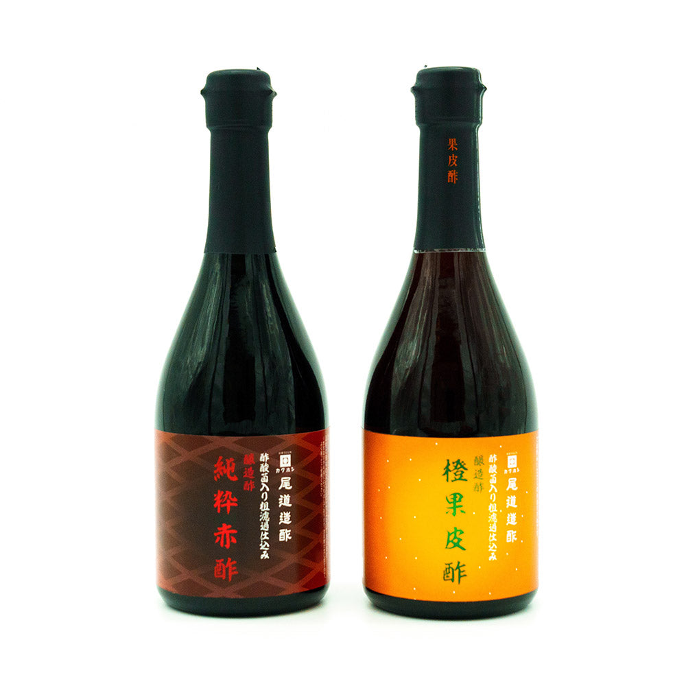 粗濾過仕込み酢酸菌入り醸造酢の2本セット – 尾道造酢